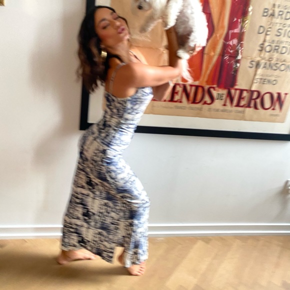 Jean Paul Gaultier Vintage iconic Bodycon Tattoo Line Dress - Picture 5 of 13